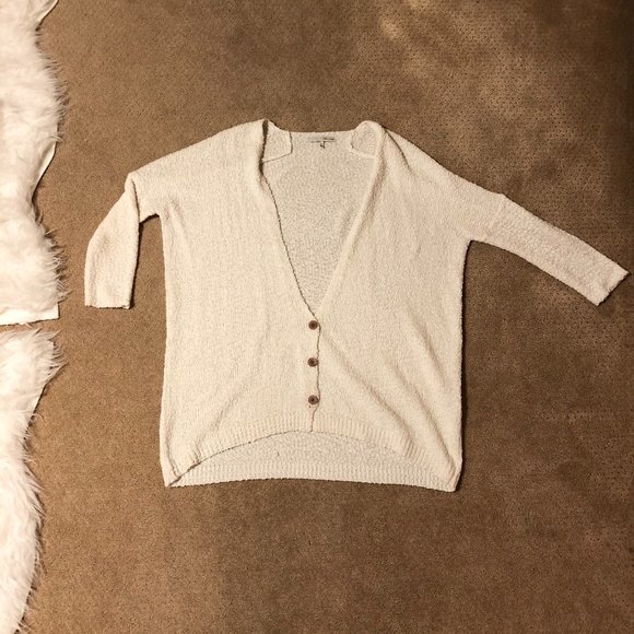 Oak + Fort Oatmeal White Cardigan - Picture 2 of 2